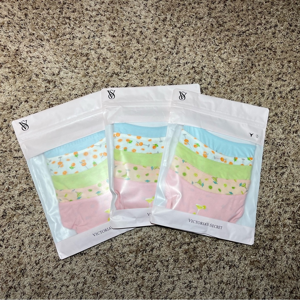 3 packs of BRAND NEW Victoria's Secret Floral Panty Set